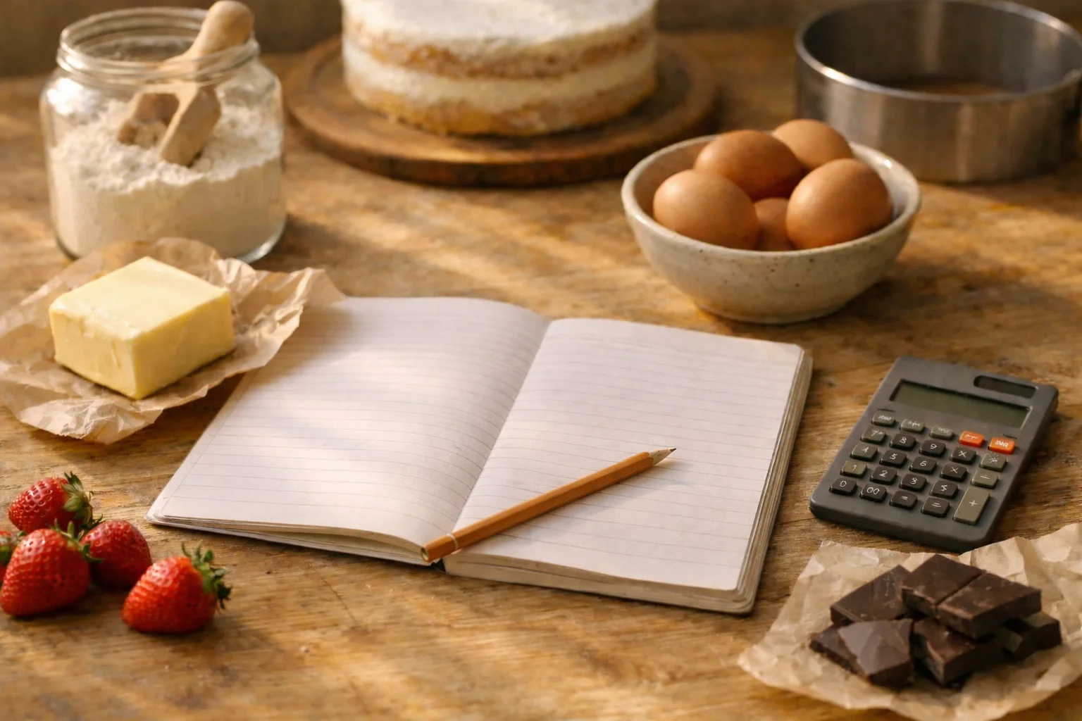 Расчёт себестоимости выпечки: ингредиенты и записи на домашней кухне